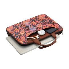Tabelito Laptop Sleeve Bag 13" to 15.6 inch for Women Jute and Vegan Leather Office Everyday Handbags