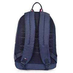 Tommy Hilfiger Unisex Roselle Plus 20L Laptop Backpack - Burgundy & Navy with Trolley Strap - Ideal for College, Work & Travel