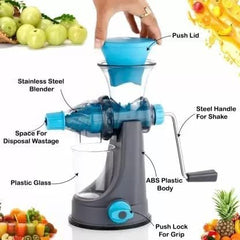 ROMINO Juice Maker Machine - Orange Juicer, Fruit Juicer Machine With Steel Handle, Manual Hand Press Citrus & Pomegranate Juicer for Home, Plastic Juice Maker for Sweet Lime, Mosambi & Anar