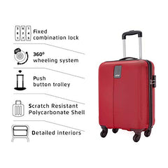 Safari Thorium Neo 8 Wheels Spinner Set of 3 Trolley Bags, Hard Case Polycarbonate, 360° Wheeling Carry on & Check-in Luggage for Men & Women, Suitcase for Travel, Trolley Bags for Travel, Dusk Green