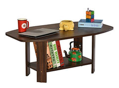 DeckUp Dusun Engineered Wood Coffee Table (Dark Wenge, Matte Finish)