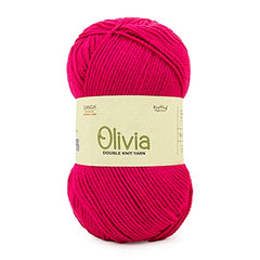 Ganga Acrowools Acrylic Olivia,Double Knit Yarn. Hand Knitting&Crochet Yarn. Oekotex Class 1 Certified. Pack of 2 Balls-100Gms Each. Shade No-Olv012, Maroon