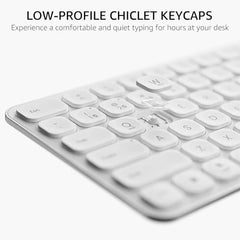 Rapoo 9010M Multi Device Wireless & Bluetooth Keyboard & Mouse Combo, White
