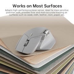 Rapoo MT760L Ergonomic MultiDevice Mouse, Rechargeable, Onboard Memory, Blk
