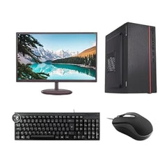 SARWATEK Desktop Computer Full Setup, Core i3 4th Gen, 8GB RAM, 256GB SSD + 500GB HDD, 18.5 Inch LED Monitor, WiFi Adapter, Keyboard & Mouse, Mouse Pad & Cleaning Kit