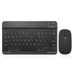 TRENDING Wireless Keyboard and Mouse Combo with Rechargeable Battery | Slim Compact Keyboard & Ergonomic Mouse | Bluetooth / 2.4GHz Wireless | Long Battery Life | Silent Typing & Clicking (Black)