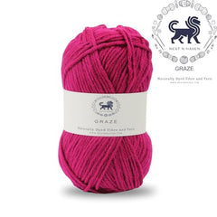 Nestnhaven Acrowools Graze Hand Knitting and Crochet Yarn. Pack of 1 Ball - 100gms. Shade no - NNHG001 (Berry Purple)