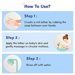 Chicco Baby Moments Soap 75g Buy 3 Get 1 Free For Nourished & Moisturised Skin With Natural Care of Almond & Olive Oil