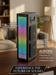 BENCLEY B-2926 Double Woofer Tower Speakers/Bluetooth Speaker/Multimedia Speaker/Home Theater with FM Pen Drive Mobile Aux Support (60 cm Height)