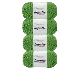 WOAFASHIONS - World of Arts Impulse Hand Knitting & Crochet Yarn, Premium Acrylic, 4 : Medium (Anchor Grey) (100gms / 3.5oz / 200mtr / 218yds)