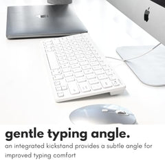 Macally Slim USB Wired Small Compact Mini Computer Keyboard for Apple Mac, iMac, MacBook Pro/Air, Mac Mini, Windows PC Desktops, Laptop (Space Gray)