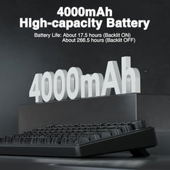 AULA F75 Pro Wireless Mechanical Keyboard,75% Hot Swappable Custom Keyboard,RGB Backlit,Pre-lubed Linear Switches,Side Printed PBT Keycaps Mechanical Gaming Keyboards,Gradient Purple