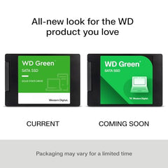 Western Digital WD Green SATA 1TB, Up to 545MB/s, 2.5 Inch/7 mm, 3Y Warranty, Internal Solid State Drive (SSD) (WDS100T3G0A)