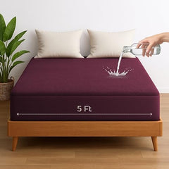 Vastrora 100% Waterproof Mattress Protector Queen Size 5x6 Ft | 60x72 in | Pee & Urine Proof Mattress Cover | Elastic All-Around | Terry Cotton Fitted Bed Cover | Noiseless, Breathable Bed Protector