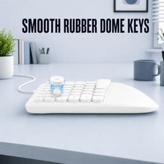 Ant Master 05 Wired USB Keyboard - Full-Size 104 Keys with Numeric Pad | Membrane Silent Typing, 1.3m Cable, Plug & Play | Ergonomic Office & Home Keyboard for PC, Laptop, Mac & Linux – Black