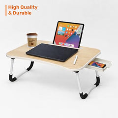 GoRogue Stud Foldable Wooden Mini Lapdesk for Couch, Sofa Bed, Study Tray Table Stand for Writing (Walnut), 40 Centimeters