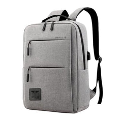 Impulse Empower Elite Laptop Backpack for Men & Women | 25L Polyester School & College Bag | USB Charging Port | Padded Laptop Sleeve | Multiple Pockets with Bottle Holder | Black
