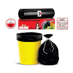 Shalimar Premium Scented Garbage Bags | Extra Large 30 X 37 Inches | 60 Bags (15 Bags X 4 Rolls) | Lavender Fragrance | Dustbin Bag/Trash Bag | (Black) - Perforated Box for Easy Dispensing