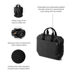 DailyObjects Unisex PET Deep Sea Ambit Messenger Bag (13L) For Office & Daily Use|100% Recycled |Stylish Shoulder Travel Bag |Fit Any Laptop Upto 14 Inch | Adjustable Straps & G-Hook Closure