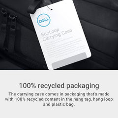 Dell EcoLoop Essential Laptop Backpack CP3724, 16in, 18L, Water Resistant | 400D Fabric, 100% Recycled Plastic, Dedicated Padded Laptop Sleeve, Daily Commute Ready