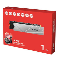 ADATA XPG GAMMIX S60 1TB M.2 2280 Internal Solid State Drive/SSD with NVMe PCIe Gen4 x4, speeds Upto Read/Write - 5000/3200 MB/s Compatible with PC and Laptop - AGAMMIXS60-1T-CS