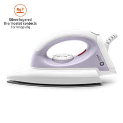 Orient electric Gusto heavy weight Iron for clothes | 1100 Power | Cool touch plastic body | With Wielburger Non-stick coating| 2 Years replacement warranty