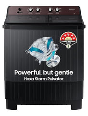 Samsung 9.5 Kg, 5 Star, Semi-Automatic Top Load Washing Machine (WT95A4260GD/TL, Air Turbo Drying, Dark Gray, 5 Year Warranty on Wash Motor)