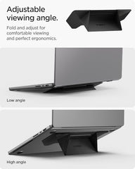 Spigen Slimfold Adhesive Laptop Stand, Foldable&Lightweight Stand Compatible with Laptops, Tablets and More - Black