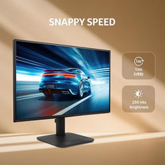 Acer EK240Y P6 P6 23.8 Inch IPS Full HD Backlit LED Monitor I 144Hz Refresh Rate, 1MS VRB Response Time, AMD FreeSync I 1 x VGA 1 x HDMI with Inbox HDMI Cable I Zero Frame Design I Eye Care I Black