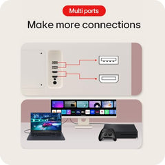 LG 27U511SA 68.58 cm (27 Inch) Full HD (1920x1080) IPS Smart Monitor with webOS, 100Hz, Wi-Fi, Bluetooth, Miracast, AirPlay2, Speakers, HDMI, USB-A, Slim Stand, 3-Side Virtually Borderless, (White)