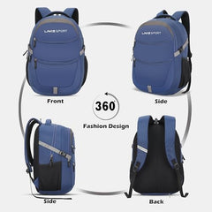 Lavie Sport 46Cm Triumph 29L Laptop Backpack With Rain Cover For Men & Women | Premium Backpack For Boys & Girls,Navy