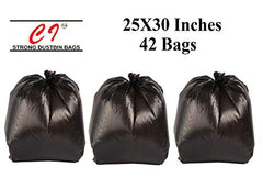 Clean India - Plastic Garbage Bags|6 Packs Of 30 Pcs | 19X21 Medium Disposable Garbage Trash Waste Dustbin Bags Of 54Cm X 48Cm (Ci19210008) - 180 Count