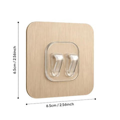 DALUCI 5 Pair Heavy Duty Male-Female Interlocking Adhesive Wall Hooks for Hanging | Sticker Hooks for Wall Heavy Items | Nail-Free Wall Hanger Hook for Bathroom, Kitchen (Male - Female, Pack of 10)