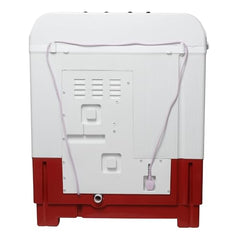 SHARP 9.0 kg, 5 star, Semi-Automatic Top Loading Washing Machine with HydroBlast Wash, Quadroniq Pulsator, 1300 RPM (ES-SD90NB-PR, Ruby Red, Pure Wave)