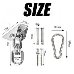 Hodaqe Stainless Steel Ceiling Hanging Hook Kit, 300 kg