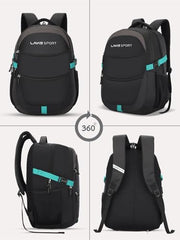 Lavie Sport 46Cm Triumph 29L Laptop Backpack With Rain Cover For Men & Women | Premium Backpack For Boys & Girls,Navy