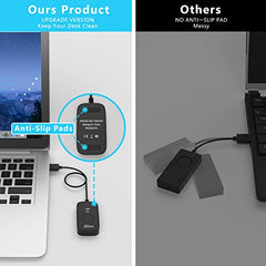 Cloudeck Mouse Jiggler Undetectable, USB Mover, Gaming Automatic Continuous Click Device, Plug & Play, Simulate Mouse Pointer Movement to Prevent PC Sleep