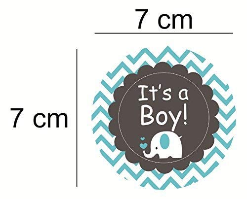 SYGA Set of 50 It's A Boy! Label Party Favor Bags for Baby Shower Party Gift