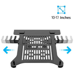 17-27" Gas Strut LED Monitor Desk Arm with Laptop Tray 360 Degree Swivel tilt