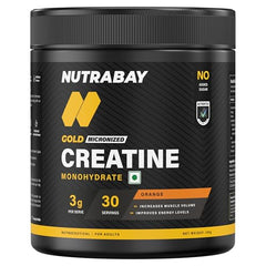 Nutrabay Pure Series Micronised Creatine Powder Monohydrate, Pre/Post Workout Bodybuilding, Crossfit Supplement, 250 g (Unflavoured)