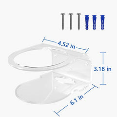 Wall Mount Holder for TP-Link Deco X20 X55 X55 Pro X60 X68 WiFi 6 Mesh WiFi(AX1800,AX3000,AX3600),Simple and Sturdy Acrylic Wall Mount Holder Stand Bracket by HOLACA (2 Pack)