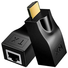 Znoogrn 4K HDMI to RJ45 Extender, HDMI Extender Over Ethernet Cat 6/7/ 8 Cable, Hdmi Repeater to RJ45 Network Converter for HDTV STB DVD PS4, Support Audio Video 1080P UP to 98FT/30m