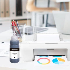 Amazon Basics Compatible Ink Refill Kit for Epson L130,L360,L380,L361,L565,L210,L220,L310,L350,L355,L365,L385,L405,L455 and L485 Printers | Vivid Color Matching Multi-Color Pack(C/M/Y/Bk - 70g x 4)