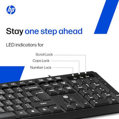 HP KM120 Wired Mouse and Keyboard Combo (AB3D0AA)