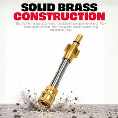 JPT Pressure Washer Gun Adapter, 1/4-Inch Quick Connect Fitting, Brass Build Adapter Compatible with Bosch High Pressure Washer