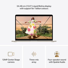 Apple 2026 MacBook Air 13″ Laptop with M5 chip: AI and Apple Intelligence, 34.46 cm (13.6″) Liquid Retina Display, 16GB Unified Memory, 512GB SSD Storage, 12MP Center Stage Camera, Touch ID; Midnight
