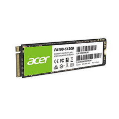 Acer FA100 512GB PCIe Gen3 x4 NVMe 3D NAND SSD M.2 Internal SSD-3200MB/s R, 2200MB/s W Speed