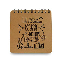 PaperO Mini Sketchbook Pack of 2, Dreams | 15 x 15 cm, Spiral Bound, 40 Sheets Each, For Artists, Students & Doodling