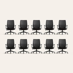 Interio by Godrej Curv Premium Mesh Wide Back Ergonomic Chair | Work from Home/Study Chair | 1-Year Warranty | Height Adjustable Chair | Heavy Duty PP Base | DIY Installation, Black