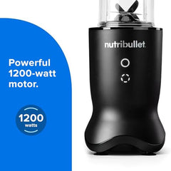 Nutribullet 1200W Ultra Blender, USA #1 Mixer, Grinder, Smoothie Maker, Food Processor, Glow Illuminated Interface, Quietest Single-Serve Blender, SS Rapid Extractor Blade 2yrs warranty (Satin Black)